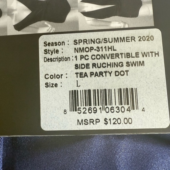 Nicole Miller designed your own look swimsuit large NWT never worn one piece - Picture 2 of 13